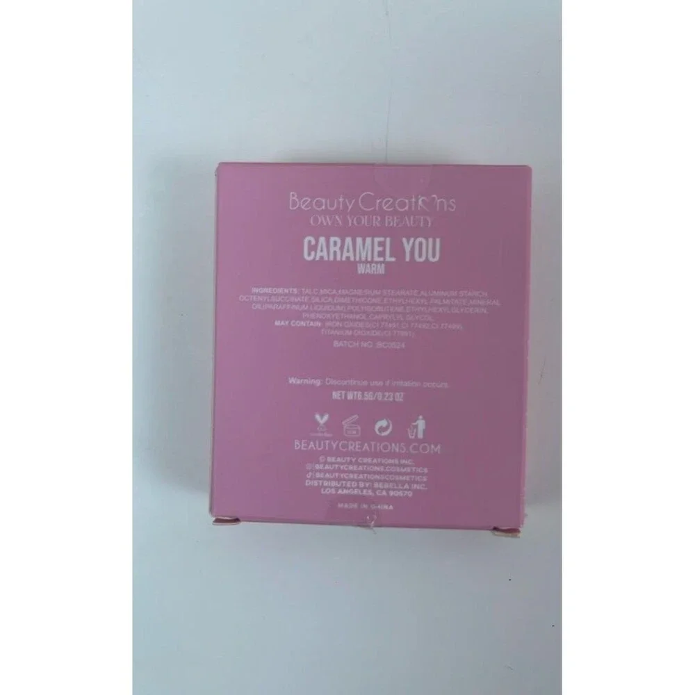 Beauty Creations Sunless and Sunkissed Perfecting Bronzer Matte Caramel You Warm